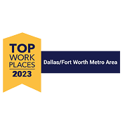 Dallas/Fort Worth Metro Area - Top Work Places 2023 Award